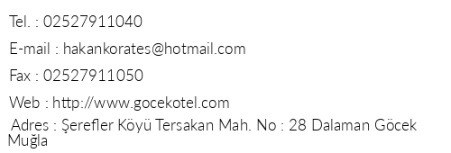 Dalya Life Butik Hotel telefon numaralar, faks, e-mail, posta adresi ve iletiim bilgileri